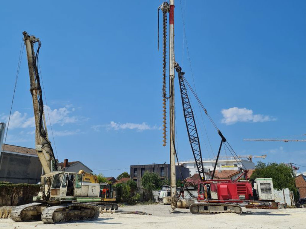 Fondations spéciales de 120 logements