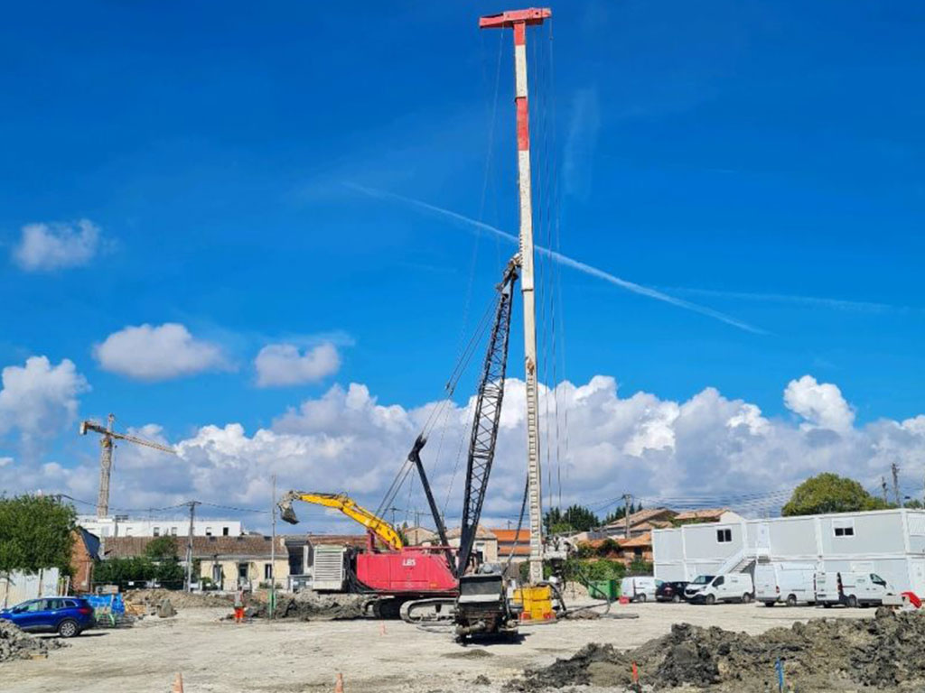 Fondations spéciales de 120 logements