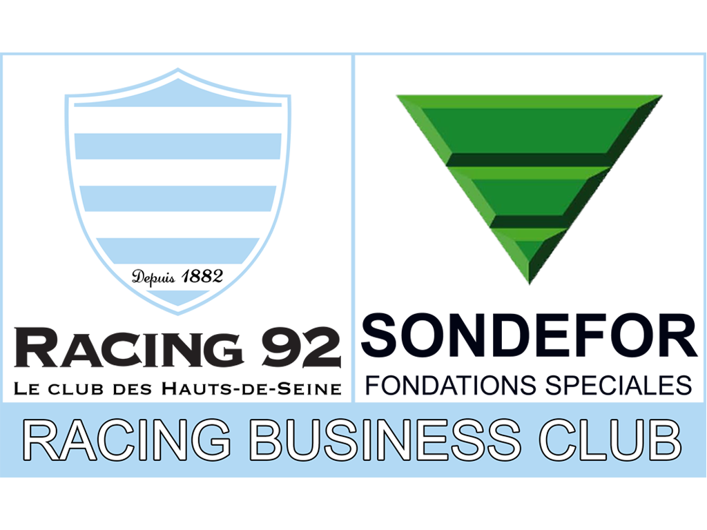 92 - Le Plessis Robinson - SONDEFOR : sponsor du club de rugby Racing 92